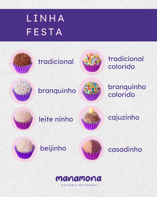 Brigadeiros - Linha Festa