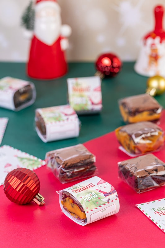 Brownie Recheado Natalino